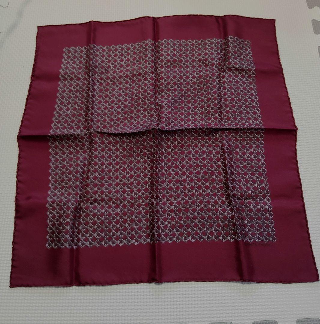 HERMES スカーフ プチカレ ボルドー未使用 M109367987 - 小物