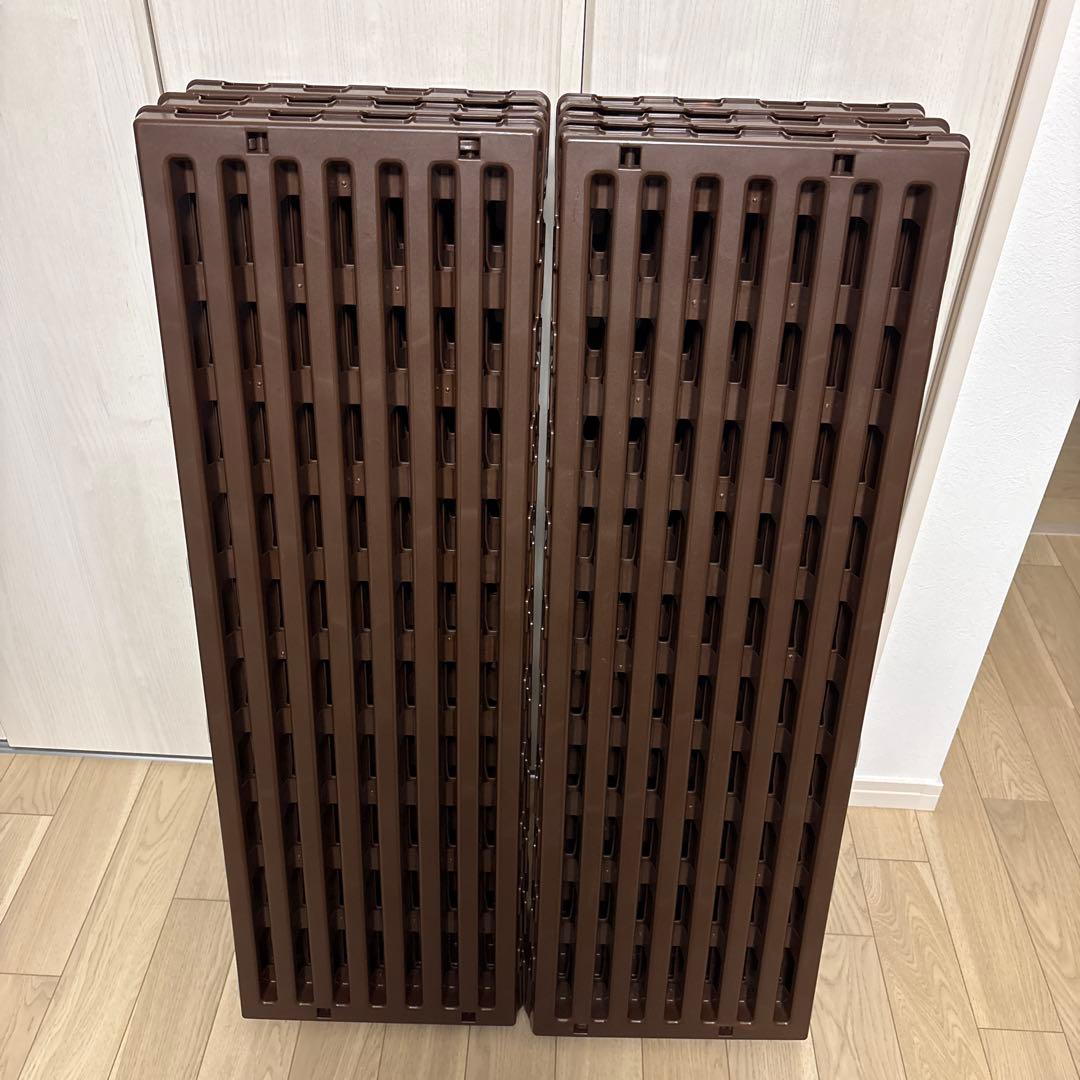 蝶プラ工業 すのこベッド エアースリープ　2個セット Amazon.co.jp: 蝶プラ工業 すのこベッド エアースリープ ブラウン