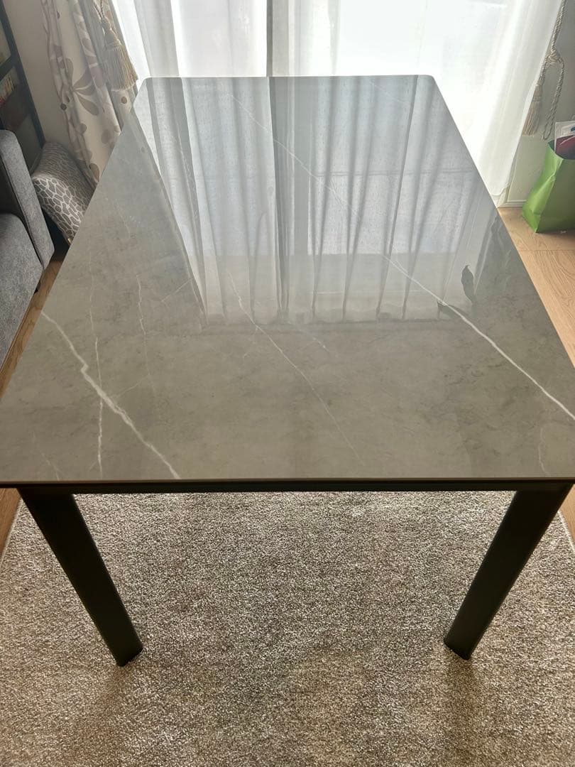 【即購入OK⭕パブ】大理石調ダイニングテーブル レビュー特典・ダイニングテーブル セラミック 食卓テーブル 幅120 140