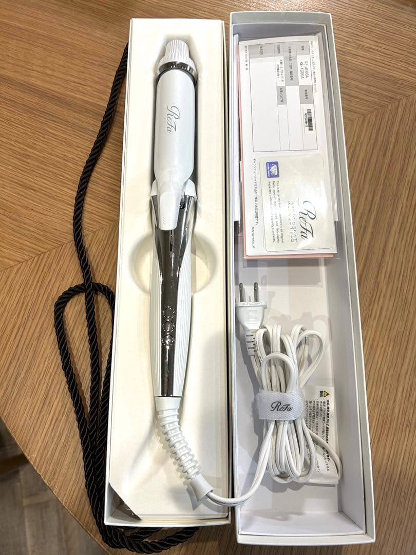 【新品】ReFa カールヘアアイロン ホワイト 32mm ReFa（リファ） 【保証付】【国内正規品】ReFa カールアイロン プロ