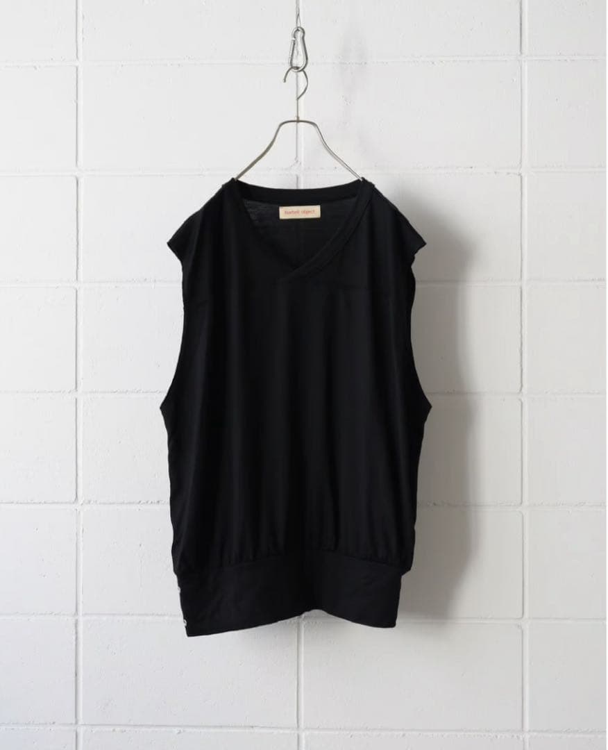 【barbell object】wool ns tops（Black） barbell object WOOL NS TOP | MusterWerk