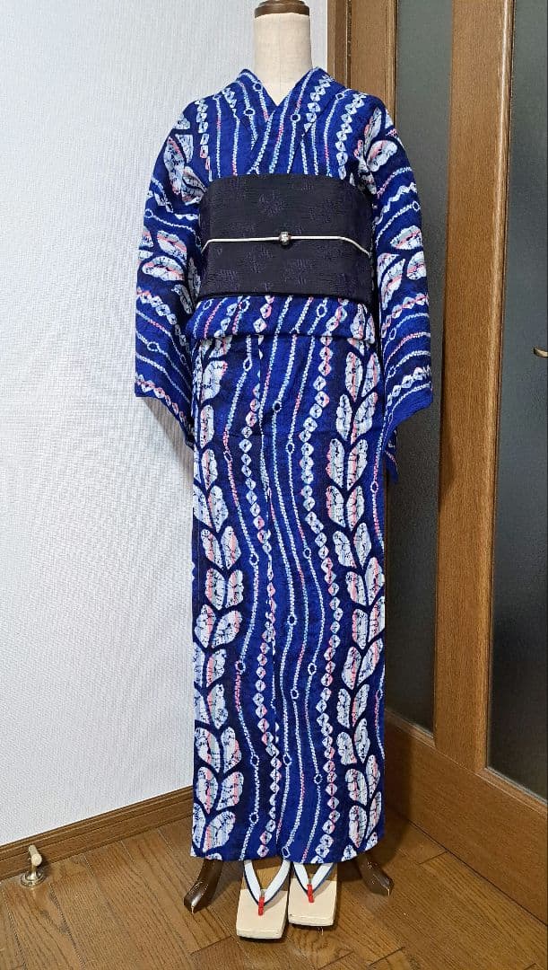 3*m様 絞り浴衣 有松絞り【美品】 藤の花 160/64 手縫い 000000031700-02.jpg?size=l&w=