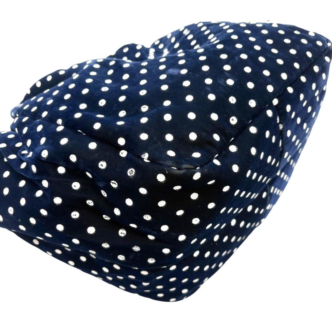 コムデギャルソン tricot トートバッグ ショルダー A4 ドット ベロア