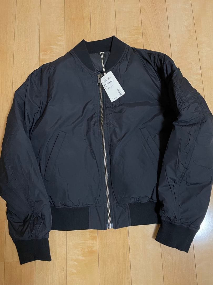 1/13限定値下　新品　MUJI Labo 黒　MA-1ダウンジャケット L MUJI Labo 無印良品 MA-1ダウンブルゾン 黒 XL｜Yahoo!フリマ（旧