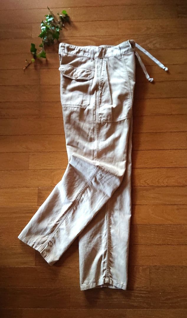 45R☆コットンリネンゴマチノの908ベイカーパンツ/ベージュ♪ 45Rバックサテンの908ベイカーパンツ: WOMEN｜45R