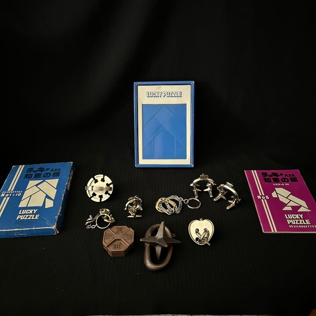 知恵の輪 八角秘密箱 懐かしいラッキーパズル他数点セット - メルカリ