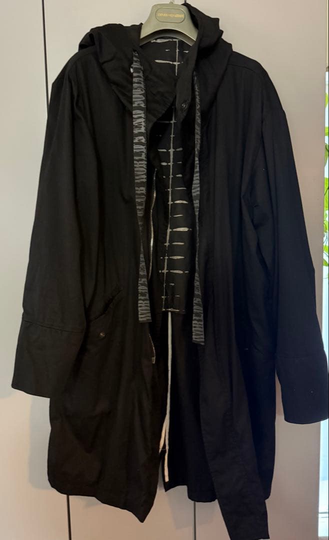 ケムリ　KmRii コットン　コート　ユニセックス　ブラック KMRii/ケムリ/Black Raven Vest 05 | ROYAL FLASH（ロイヤルフラッシュ