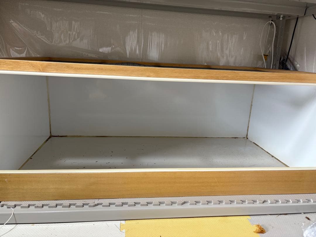 TH 大型爬虫類ケージ Leaf Corp アウトレット品 4階建て大型ケージ ブラック 組立確認済