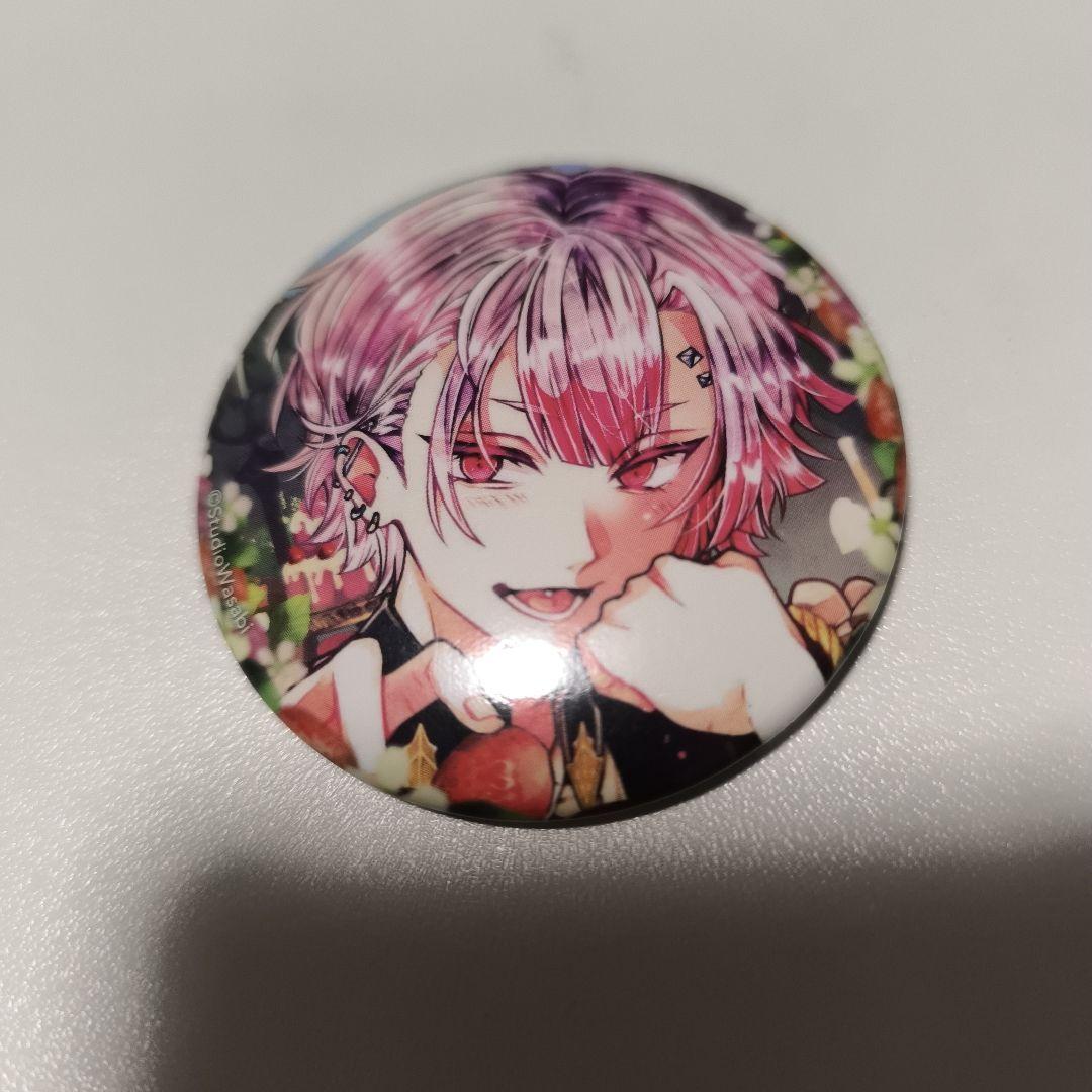 あくねこ 悪魔執事と黒い猫 アモン 缶バッジ いちご ストロベリー
