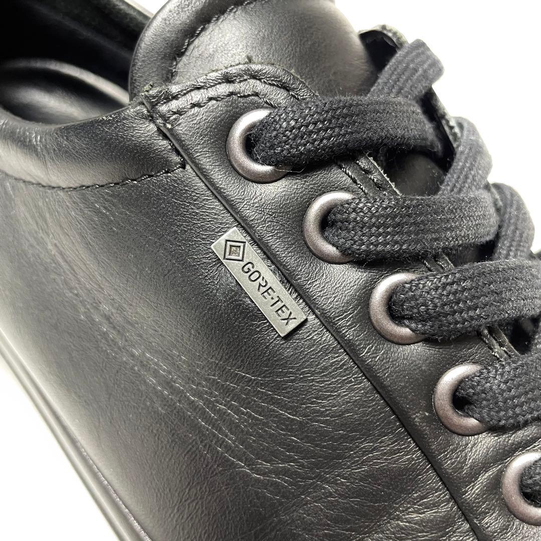 ecco GORE-TEX搭載 23.5cm SOFT7 レザースニーカー 美品