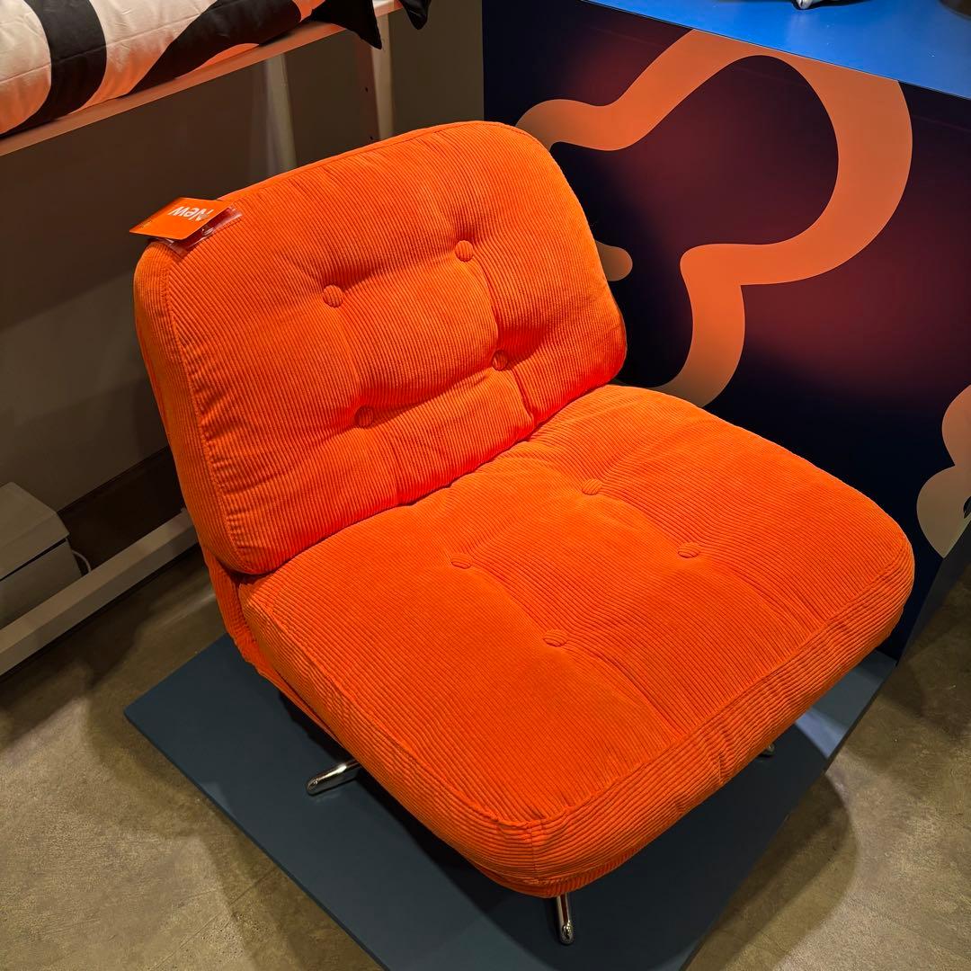 ［《新品◆未開封》］イケア ディヴリンゲ 回転パーソナルチェア オレンジ