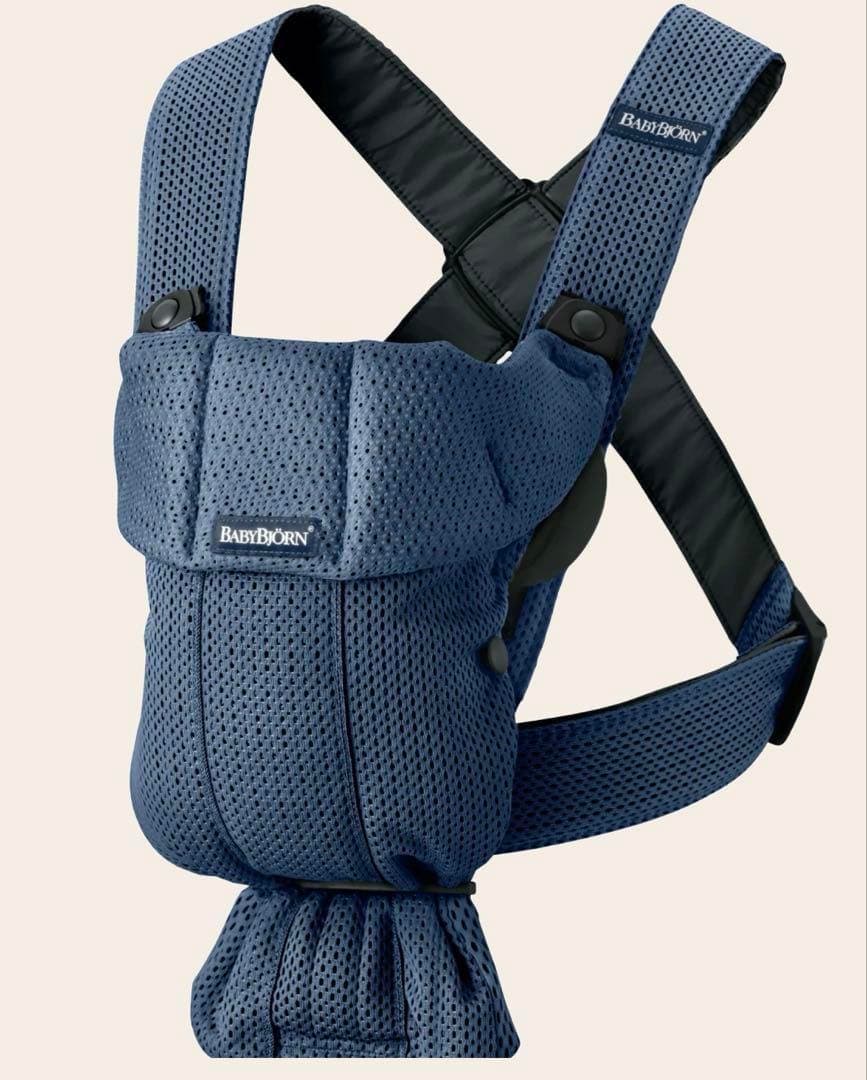 【新品未使用】　ベビービョルン　抱っこ紐　ベビーキャリアMINI　ネイビーブルー BabyBjorn ベビービョルン ベビーキャリア MINI 3Dジャージー