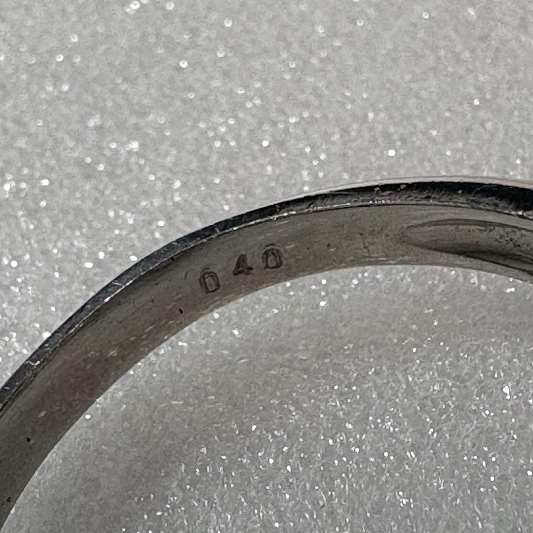 【PT900/リング】指輪 5.2g エメラルド1ct ダイヤアクセサリー