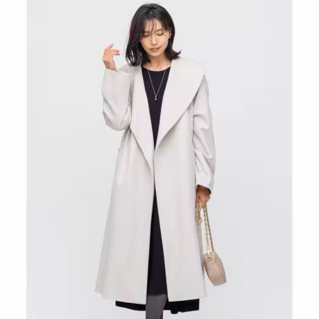 nさま 高級✨23区　近年モデル　ロロピアーナ スーパーウール コート　ベージュ 合馬公式アカウント様【23区】ロロピアーナ スーパーファインウール