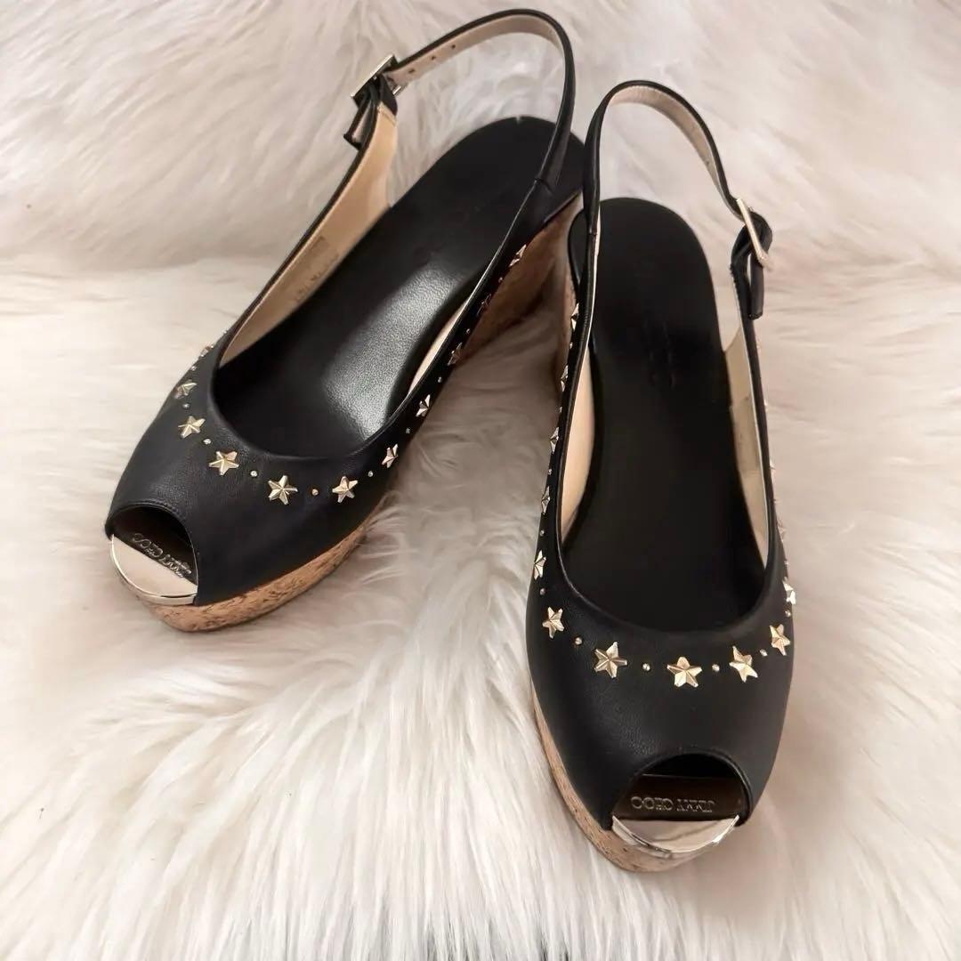 ジミーチュウ ウェッジソールサンダル 楽天市場】イタリア製 ジミーチュウ サンダル ウェッジソール