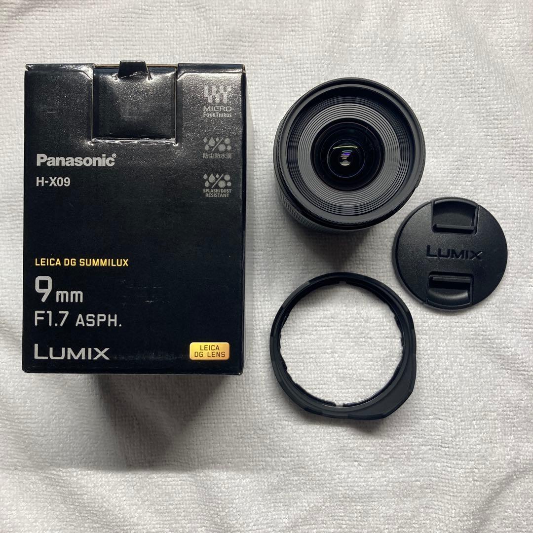 LEICA DG SUMMILUX 9mm F1.7 ASPH.保護フィルタ付 Panasonic Leica DG Summilux 9mm f/1.7 ASPH. Lens