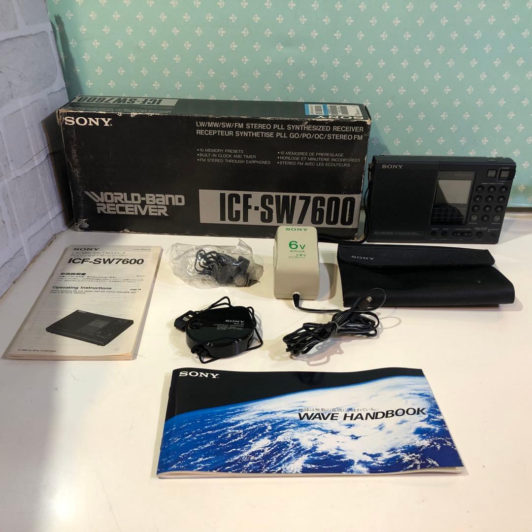 Sony BCLラジオ ICF-SW7600 ワールドバンドレシーバー 通電OK SONY ICF-SW7600 (2号機)
