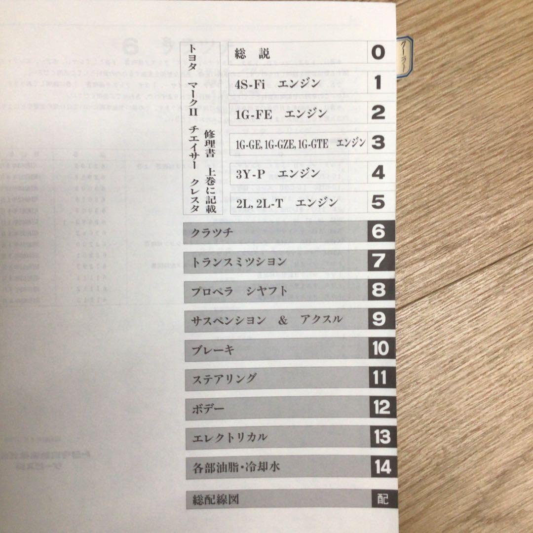 トヨタ・マークII・チェイサー・クレスタ（80系）・修理書（下巻