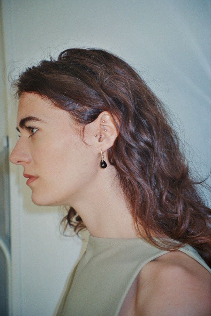 アクセサリー Sisi Joia / Gota Mini earrings - Black Mini Gota earrings - Purple – Sisi Joia