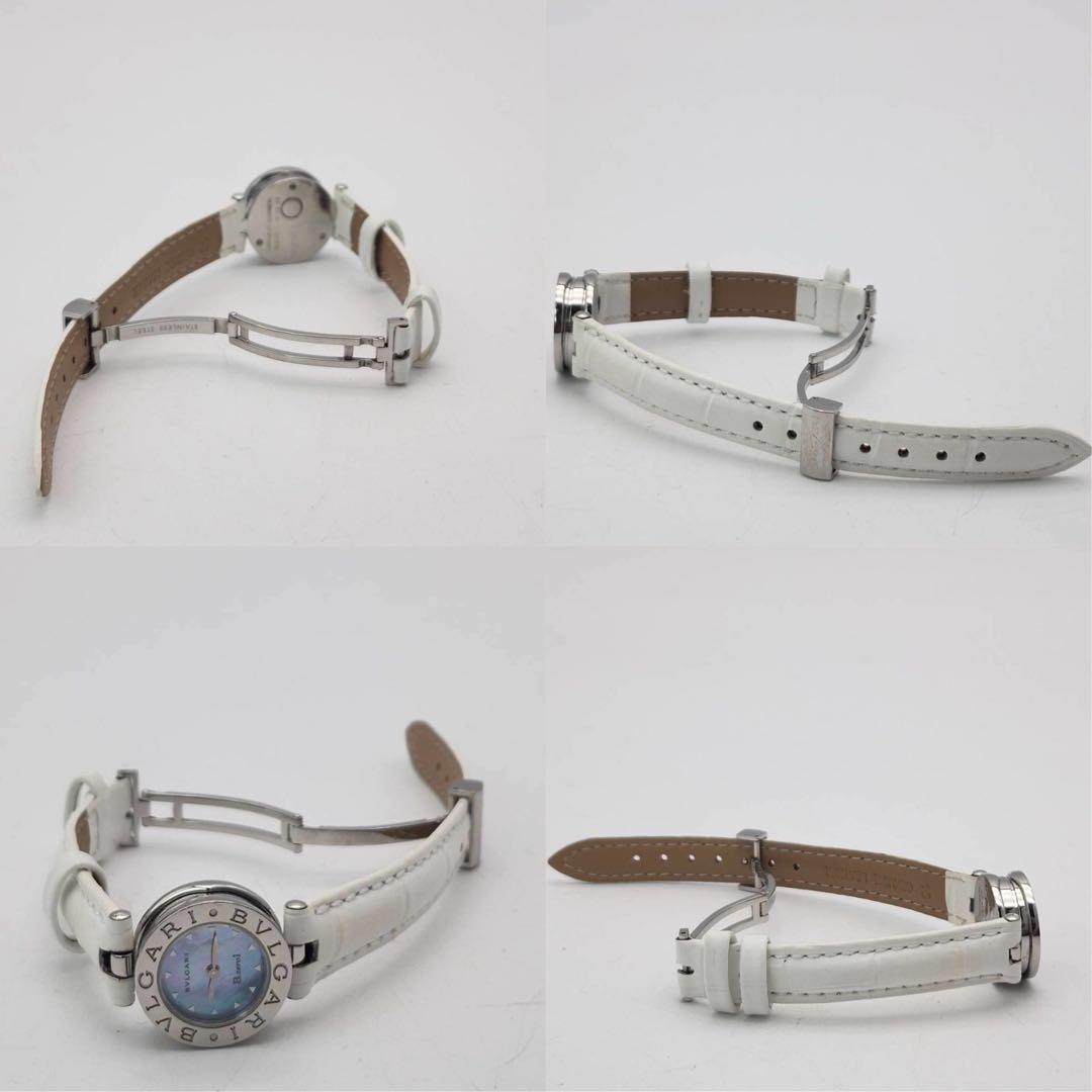 新品ベルト ブルガリ 腕時計 ビーゼロワン ブルーシェル BZ22S レザー