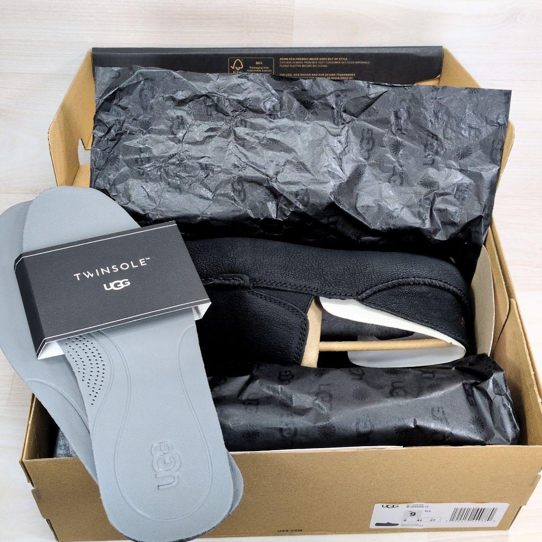 UGG 27.0cm 展示試着品 ヌバック モカシン ブラック S486