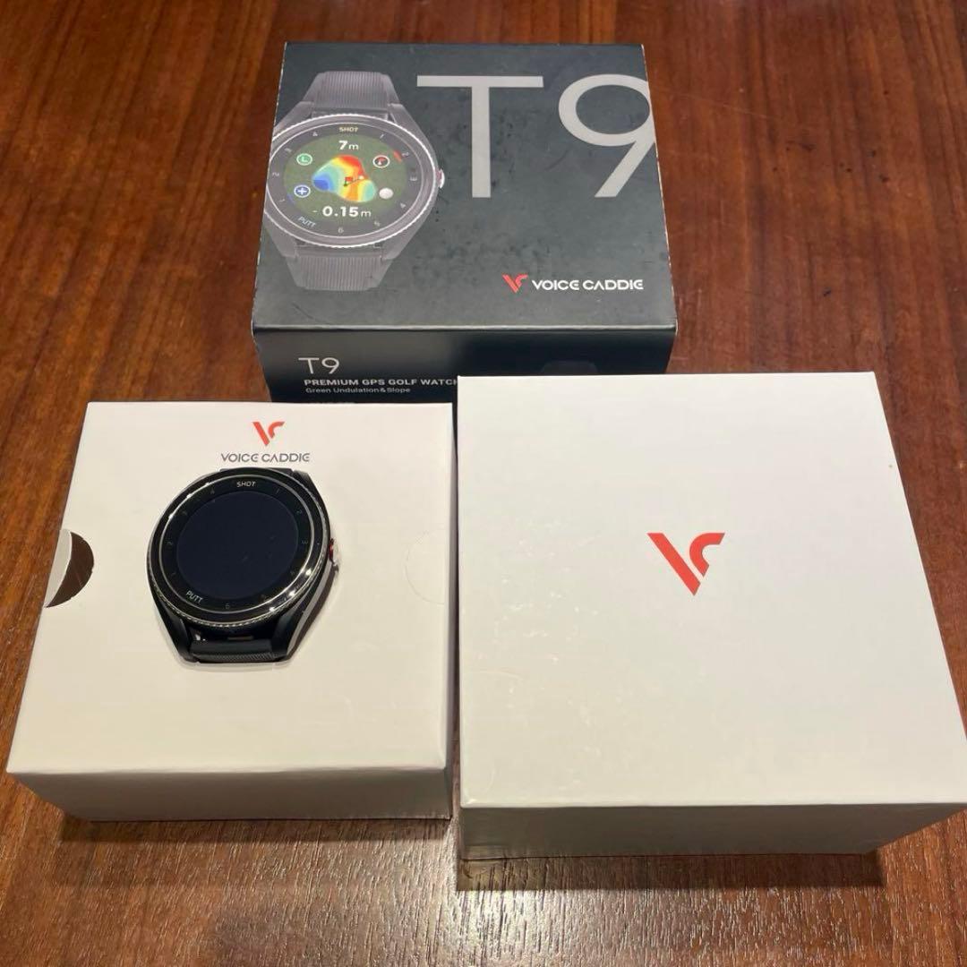 【美品】ボイスキャディ VOICE CADDIE T9 スマートゴルフウォッチ VOICE CADDIE（ボイスキャディ） T9 GPS ゴルフウォッチ 2022年モデル
