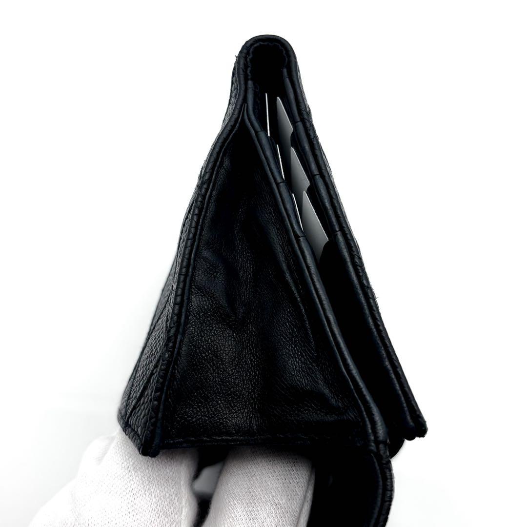 極美品✨】シャネル 財布 ビコローレ キャビア Wホック 二つ折 - メルカリ