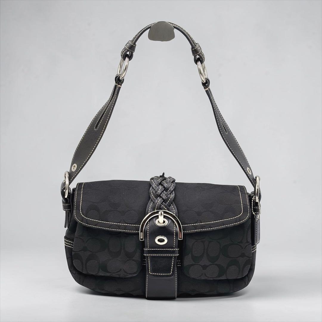 美品COACH コーチ ソーホーシグネチャー ワンショルダーバッグ 6314