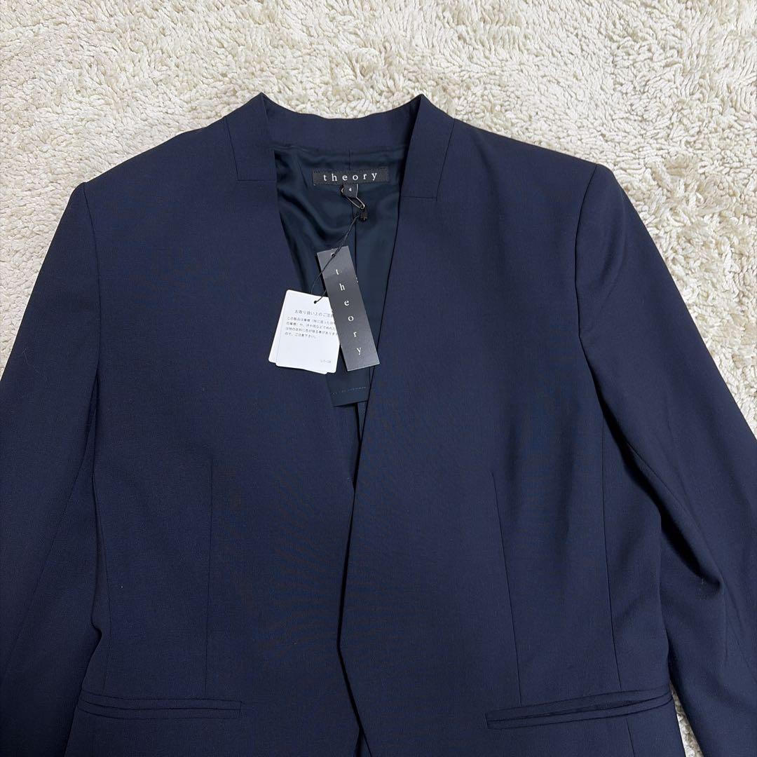 新品未使用✨theory tailor ノーカラー パンツ セットアップ スーツ