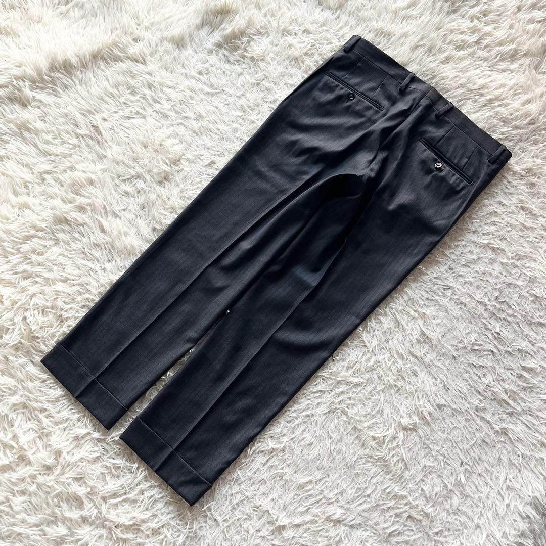 LARDINI ウールスーツ ブラック 46 ロロピアーナ Loro Piana Loro Piana（ロロピアーナ） スーツ メンズ イタリア生地 秋冬