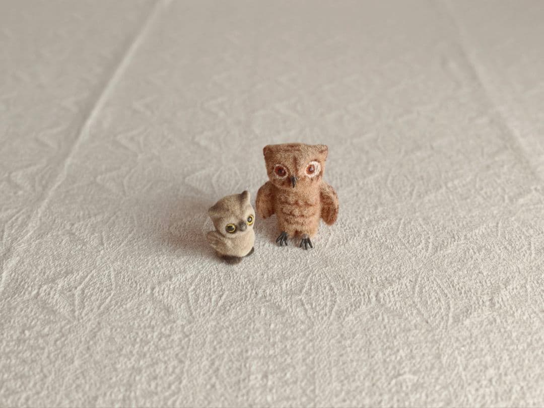 * vintage owls ❀ おちゃめな フクロウさん set dショッピング |我が家の福ちゃん 玄関 置物 人感センサー おしゃべり