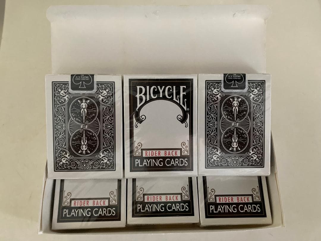 BICYCLE RIDER BACK 黒 12個 トランプ バイスクル ライダーバック BICYCLE 1ダース 12個+1個 NEW