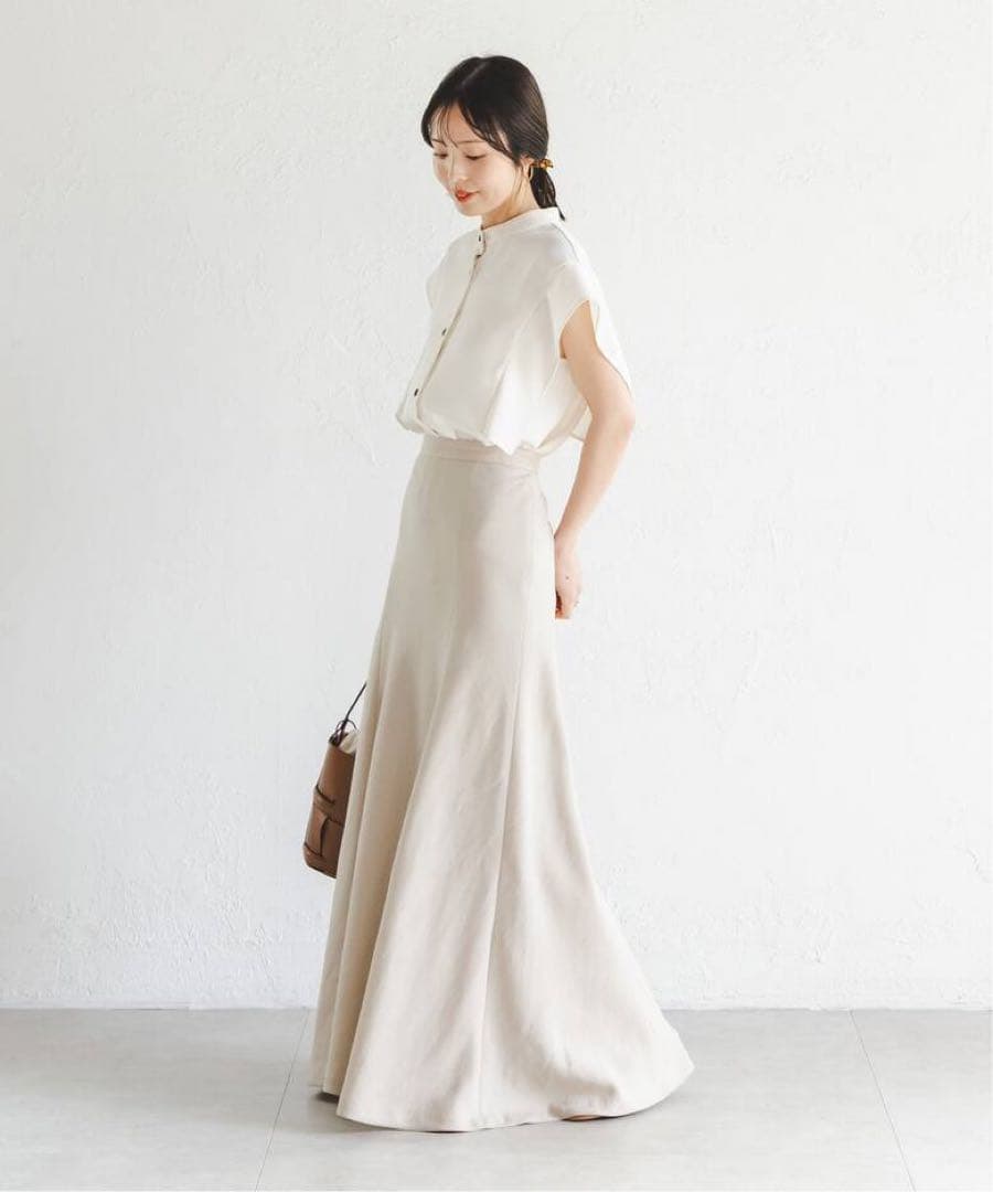 《WEB限定追加》【洗える】スクエアースリーブフロントオープンブラウス2