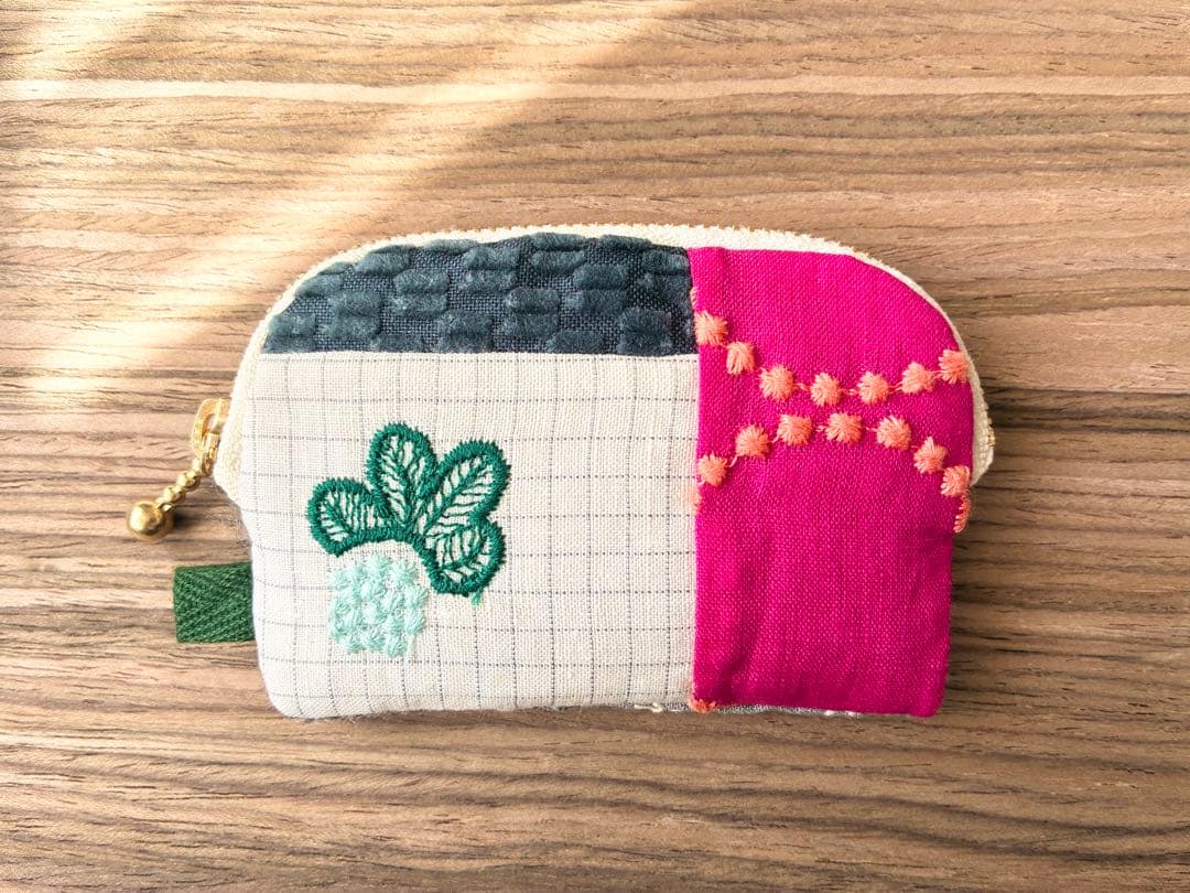 ミナペルホネン f-164パッチワークポーチ ハンドメイド - メルカリ