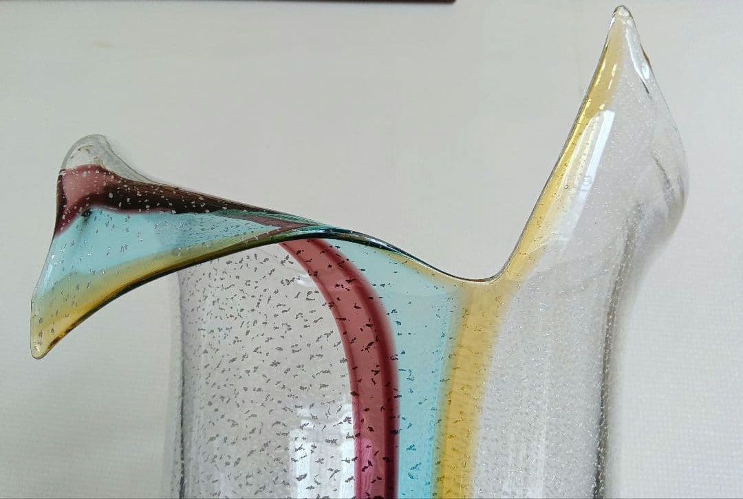 最終価格 ムラーノ ザネッティ MURANO Zanetti 花瓶/置物 - メルカリ