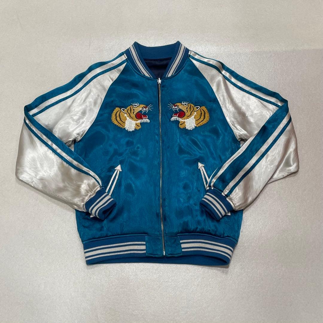 AVIREX タイガー ドラゴン 刺繍 リバーシブル スカジャン - メルカリ