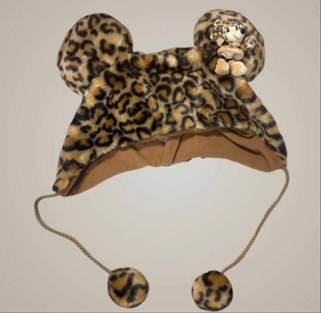 ディズニー ファンキャップ ヒョウ柄 レオパード柄 ミニー - メルカリ