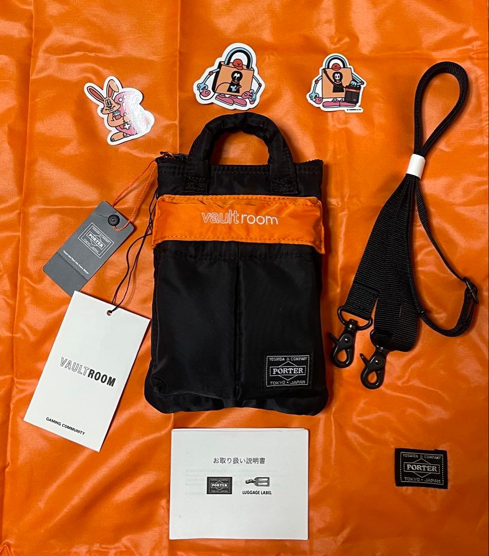 【未使用】Vaultroom × PORTERコラボ ゲーミングショルダーポーチ PORTER】大人気vaultroomと3度目のコラボ！“ボルトくん”をイメージした