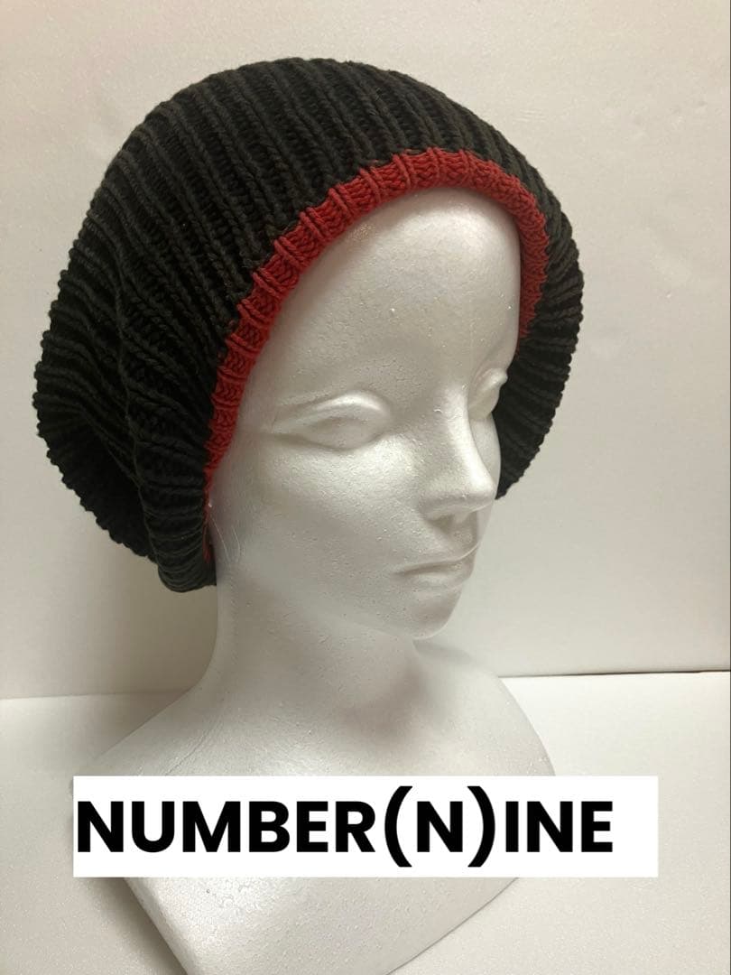 NUMBER(N)INE : 00s 03AW カート期 バルーンキャップ黒 赤 NUMBER(N)INE : 00s 03AW カート期 バルーンキャップ黒 赤 - メルカリ