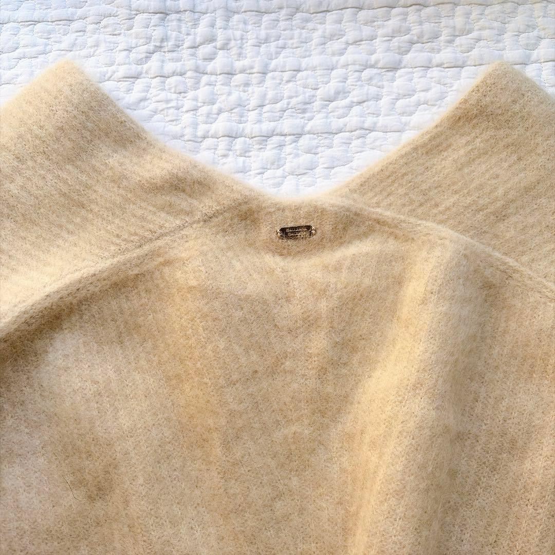 ガリャルダガランテ ラクーン100% ファーニット Vネック ゆったり