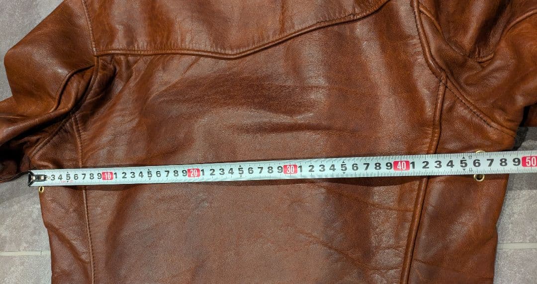 Schott レッドブラウンレザー ステアハイドトラッカージャケット