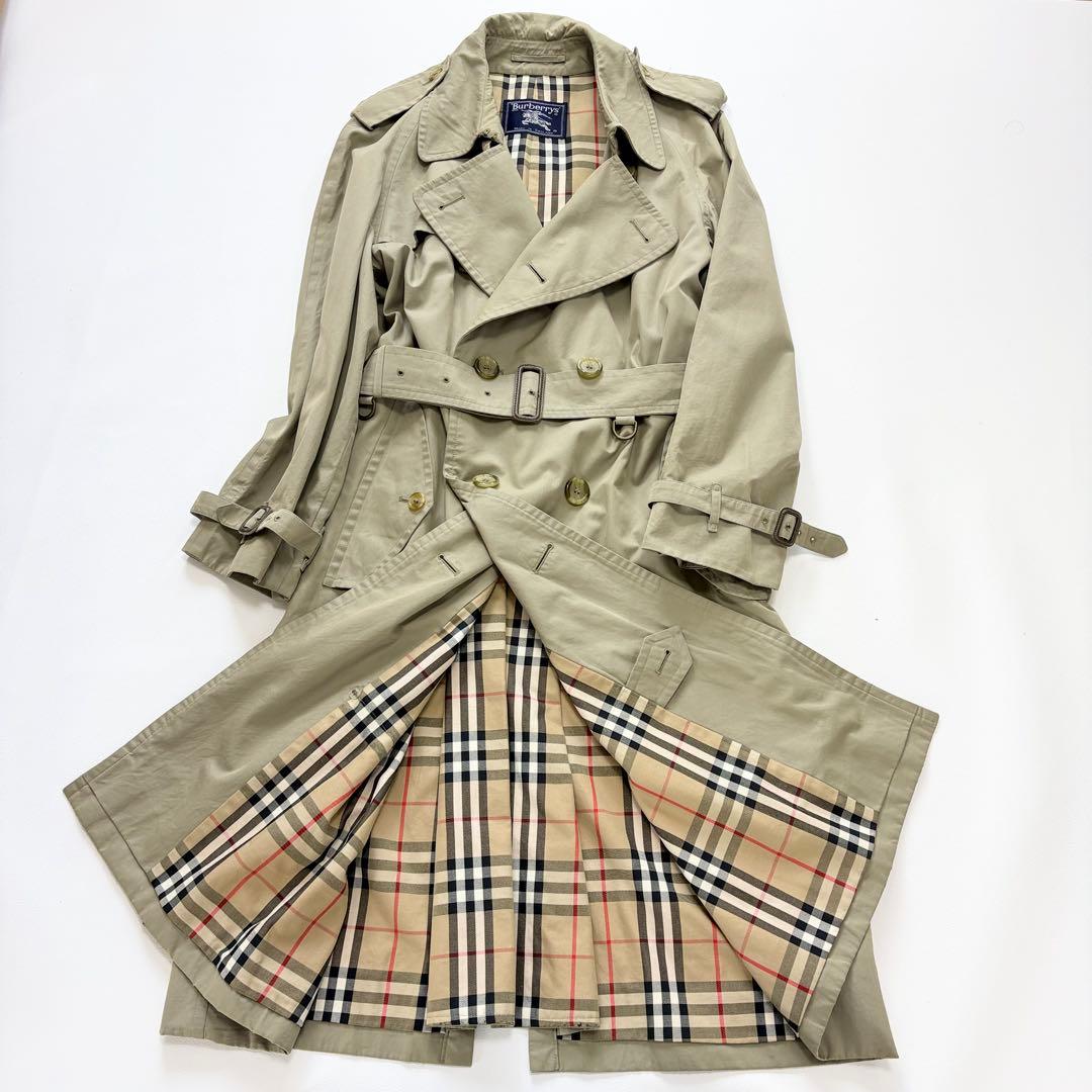 Burberry ヴィンテージ トレンチコート メンズ ダブル ノバチェック