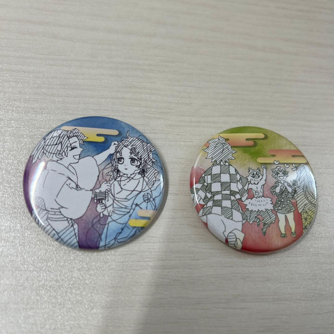 鬼滅の刃原画展缶バッジプチ継国縁壱、継国巌勝 - メルカリ