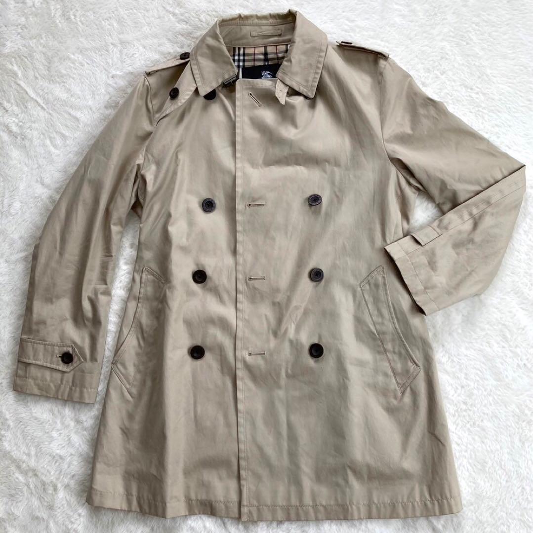 バーバリー　ノバチェックブラックレーベル　トレンチコート　ベージュ バーバリーBURBERRY LONDON THE WATERLOO 裏ノバチェックトレンチ
