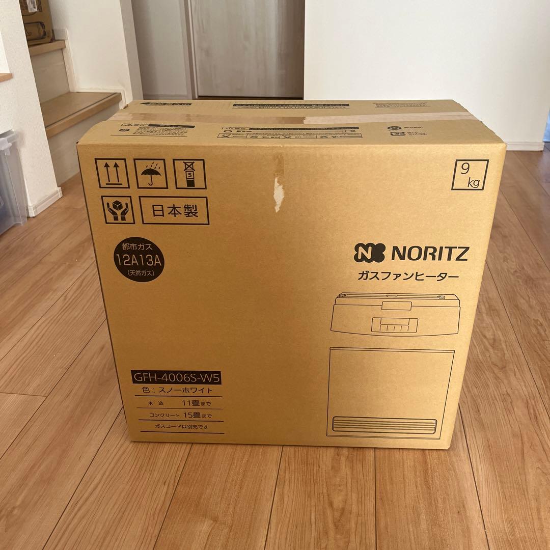 新品未使用　NORITZ ガスファンヒーター GFH-4006S-W5 Yahoo!オークション -「gfh-4006s-w5」の落札相場・落札価格