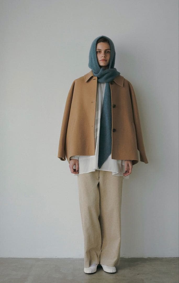 【HER】【エトレトウキョウ】ウールリバーコート ETRE TOKYO - ウールフーディーリバーコート - CHARCOAL | ADDICT WEB SHOP