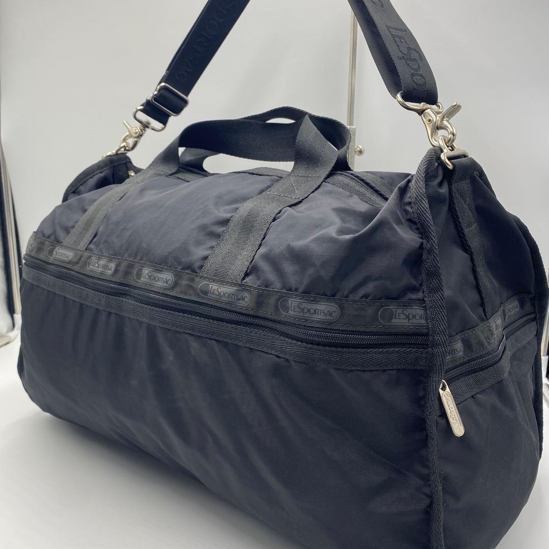 【超美品】レスポートサック　ボストンバッグ　ショルダー　シンプル　大容量　黒 LeSportsac（レスポートサック） ボストンバッグ CR LARGE WEEKENDER