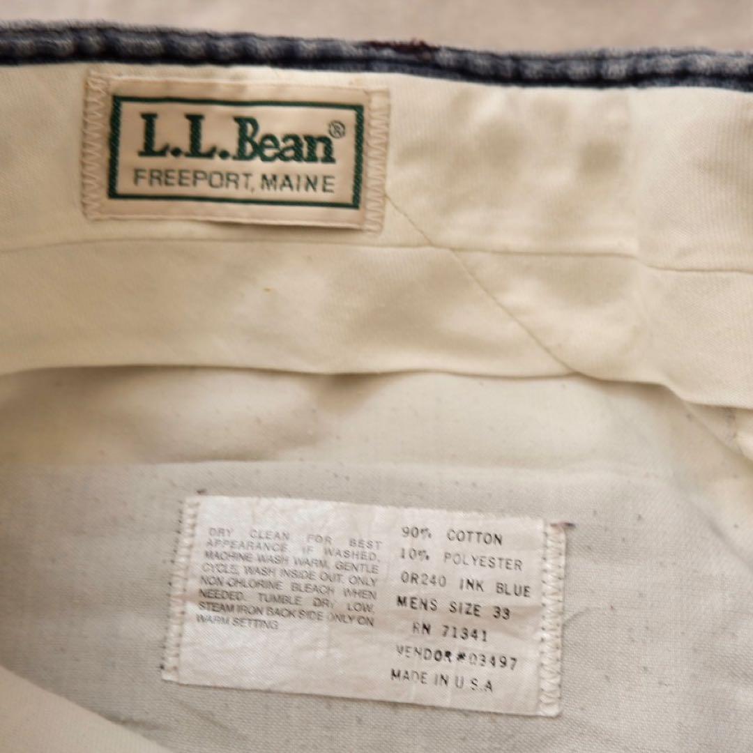 80s MADE IN USA製！L.L.BEAN 太畝コーデュロイ TALON
