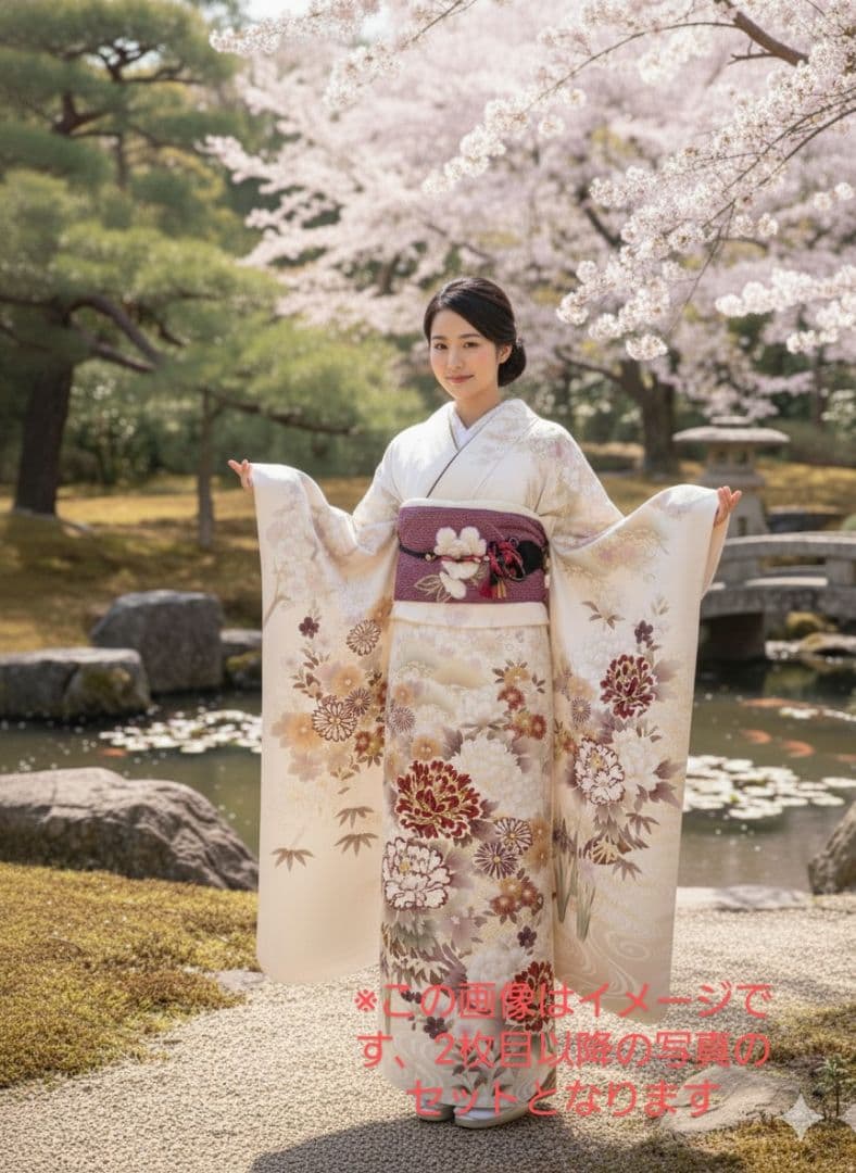 白古典地　上品な振袖のみ 白地振袖 くすみカラーの古典柄｜振袖ギャラリー | 成人式の振袖