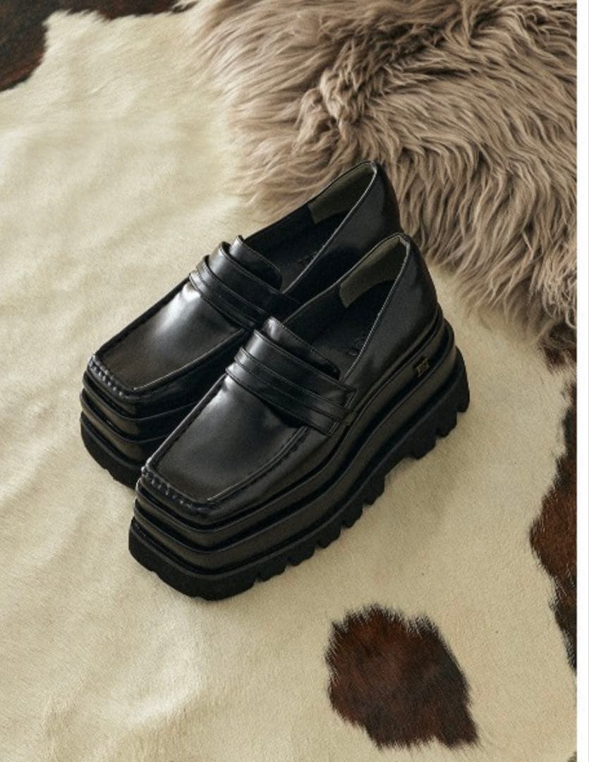 Darich プラットフォームローファー　M ダーリッチ Darich プラットフォームローファー （ブラック